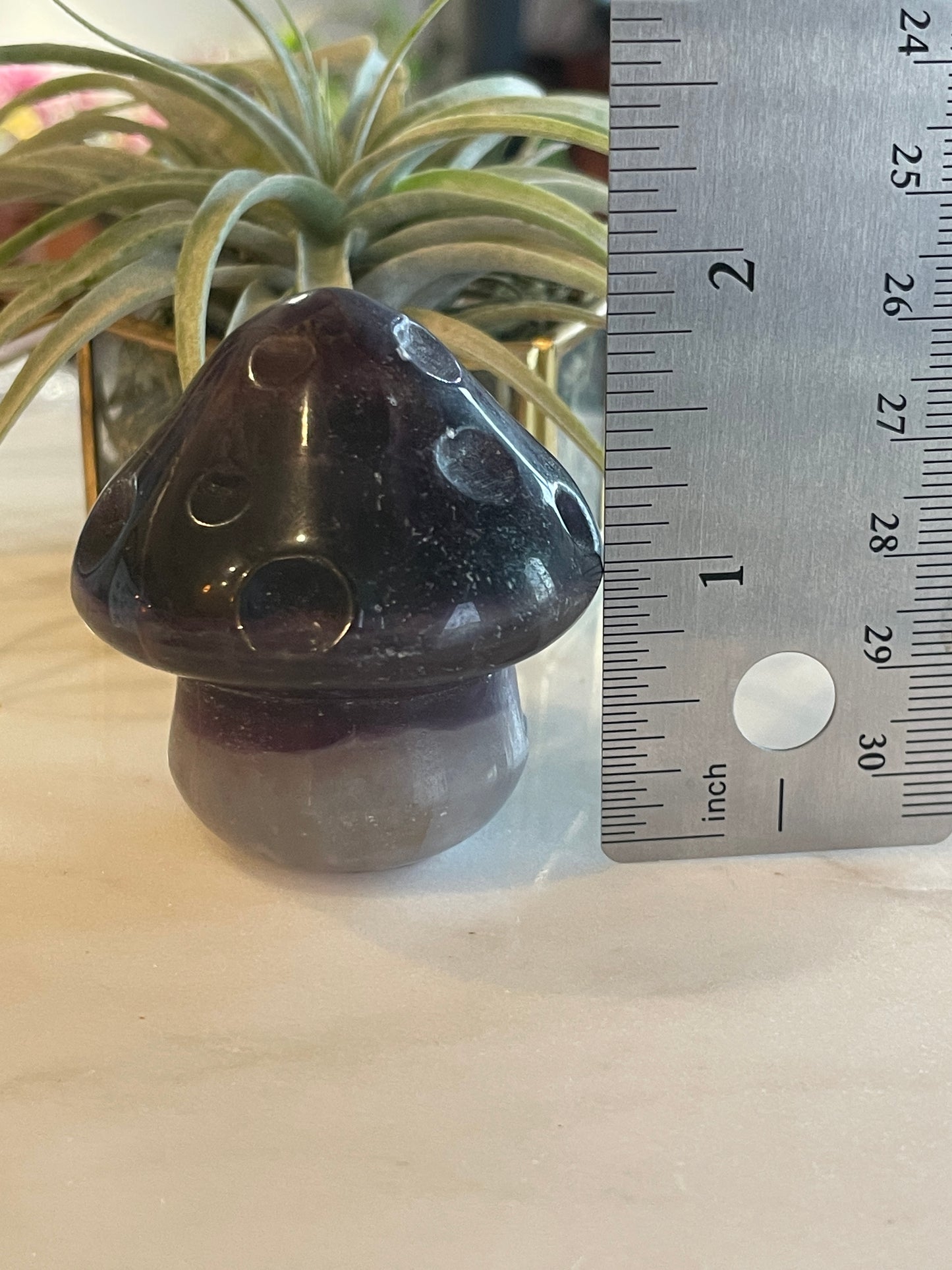 fluorite mushroom carving crystal gift