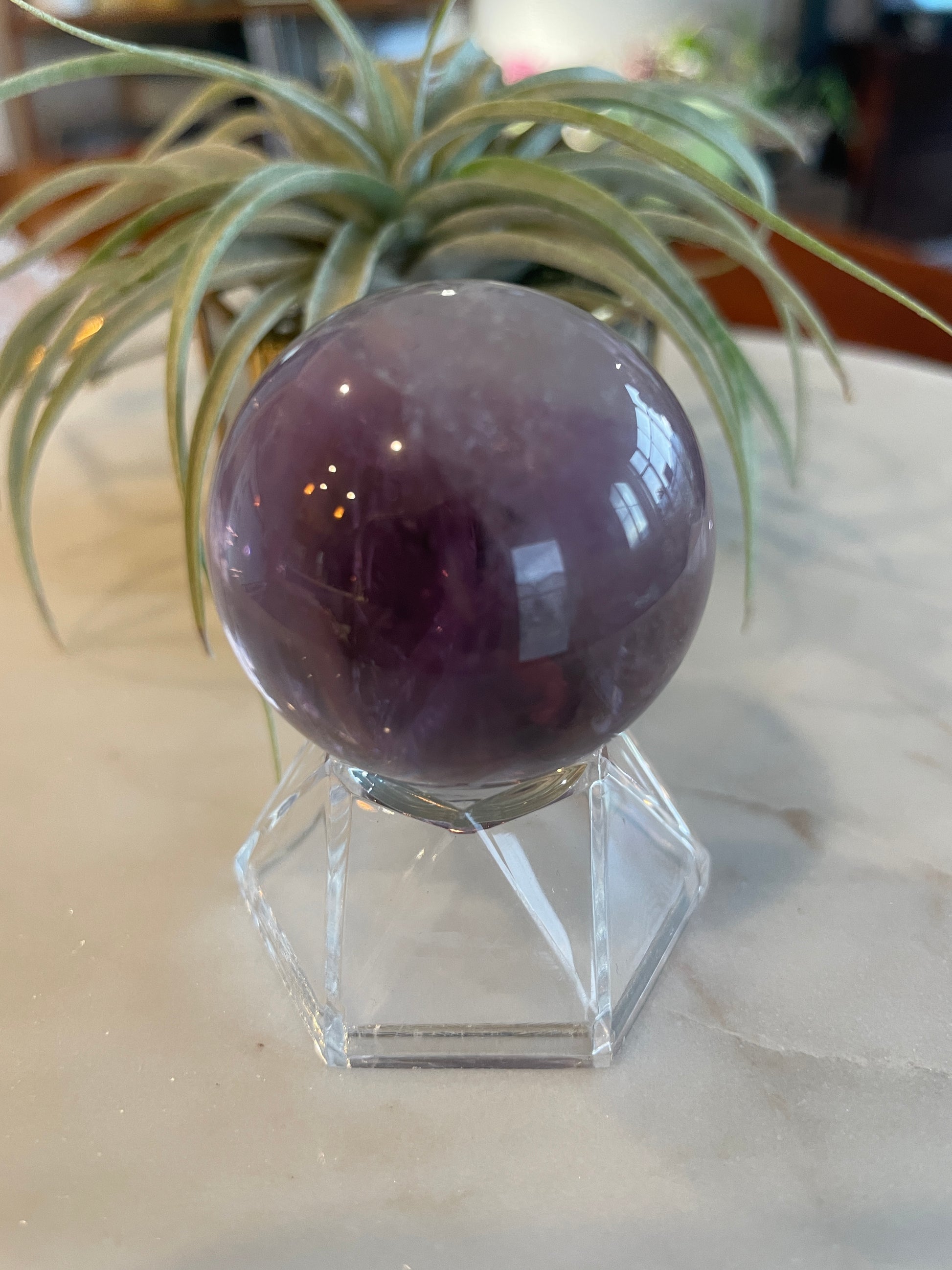 amethyst sphere high quality crystal gift natural home decor purple statement piece