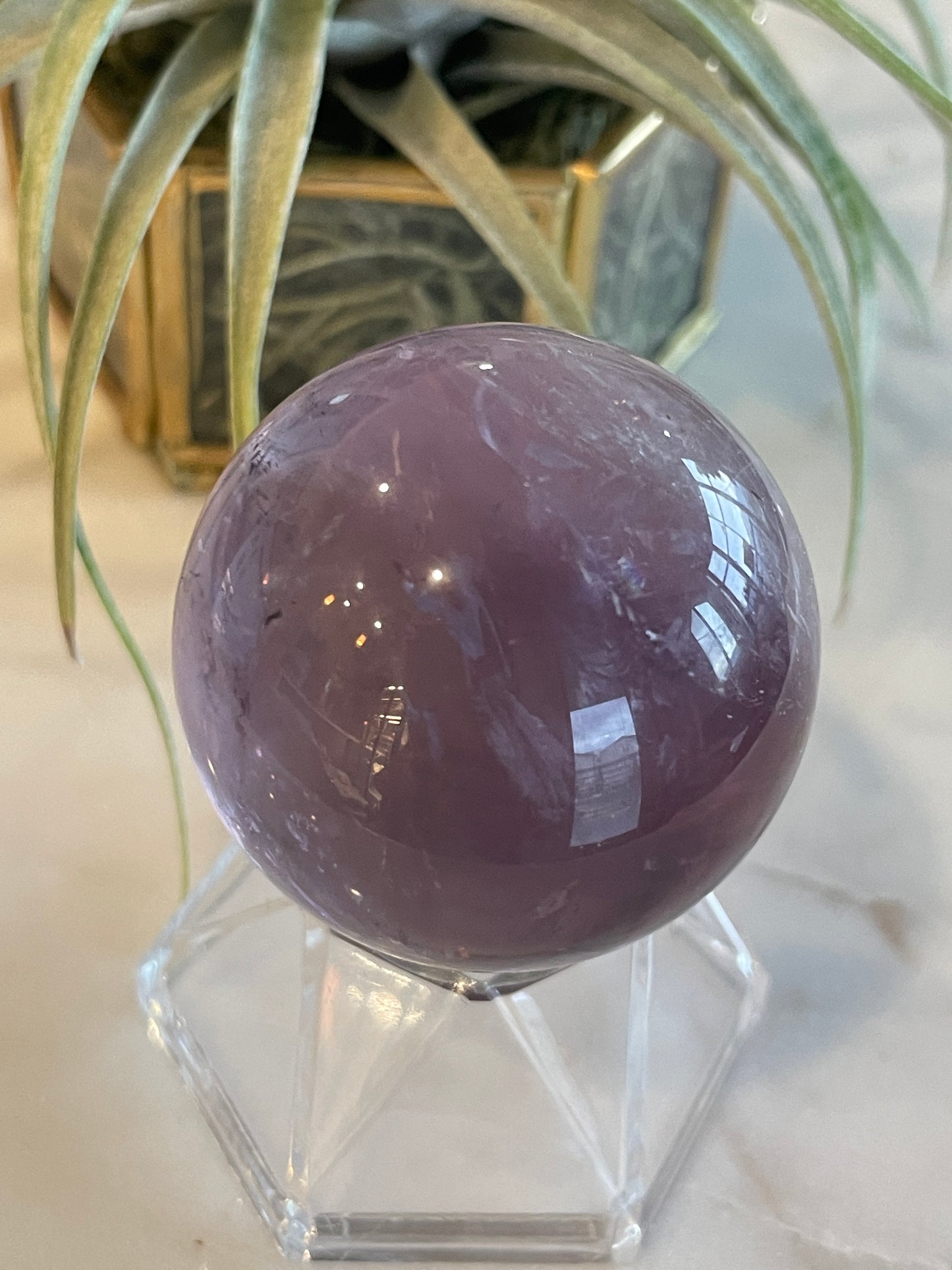 amethyst sphere high quality crystal gift natural home decor purple statement piece