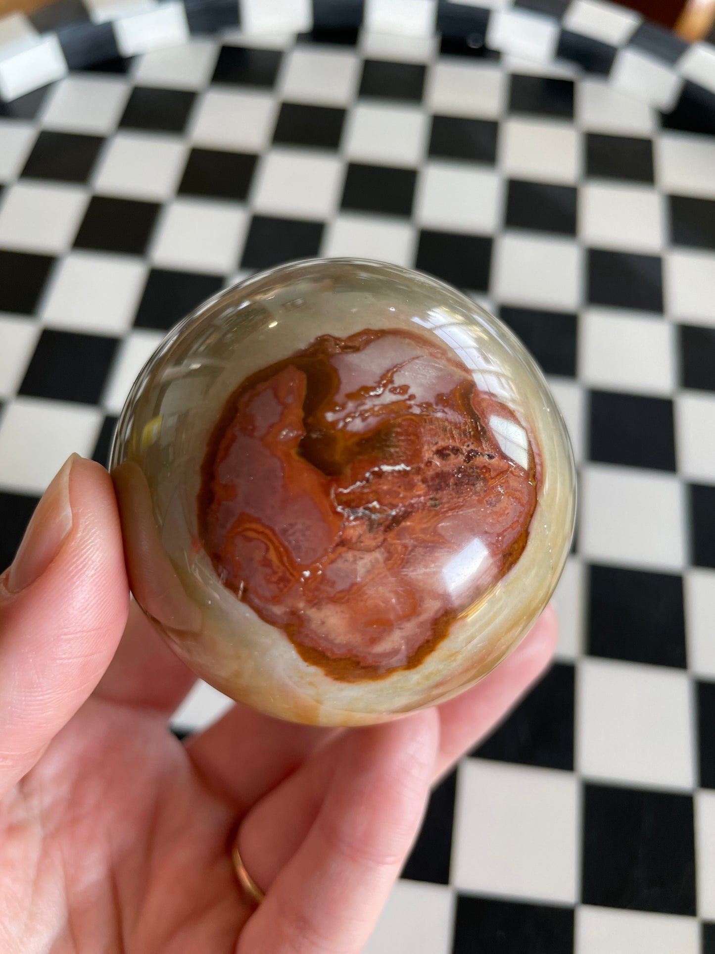 Polychrome Jasper | Double Eyeball Crystal Sphere