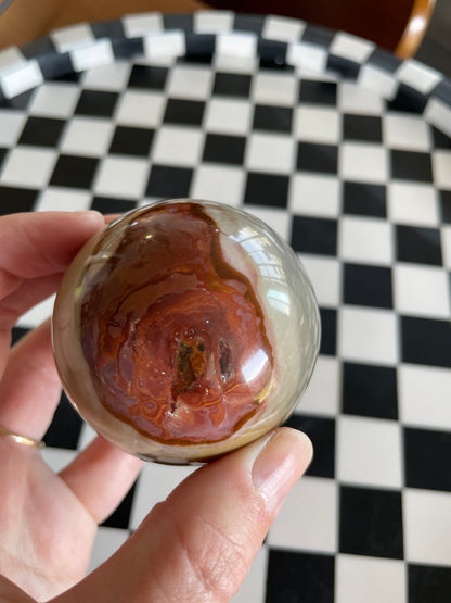 Polychrome Jasper | Double Eyeball Crystal Sphere