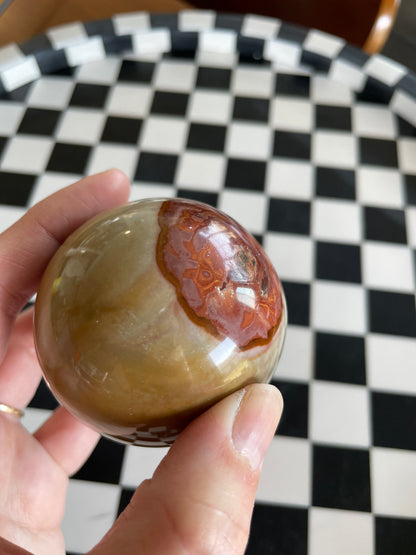 Polychrome Jasper | Double Eyeball Crystal Sphere