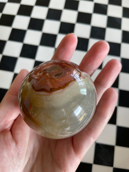 Polychrome Jasper | Double Eyeball Crystal Sphere