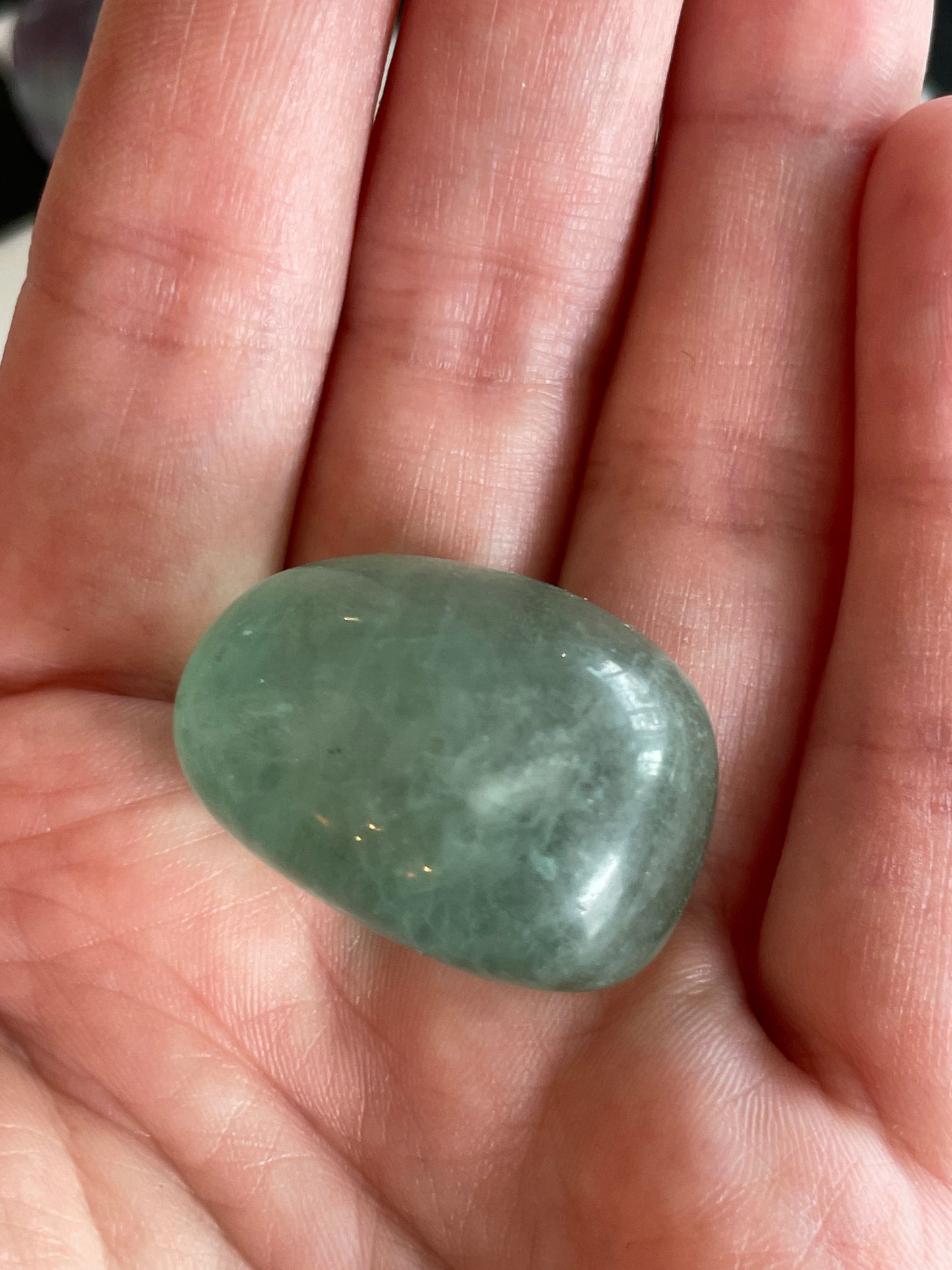 Fluorite Tumble Stone Fluorite Healing Stone Meditation Crystal Spiritual Gift Focus Crystal Natural Home Decor Mindfulness Altar Piece Fluorite Talisman