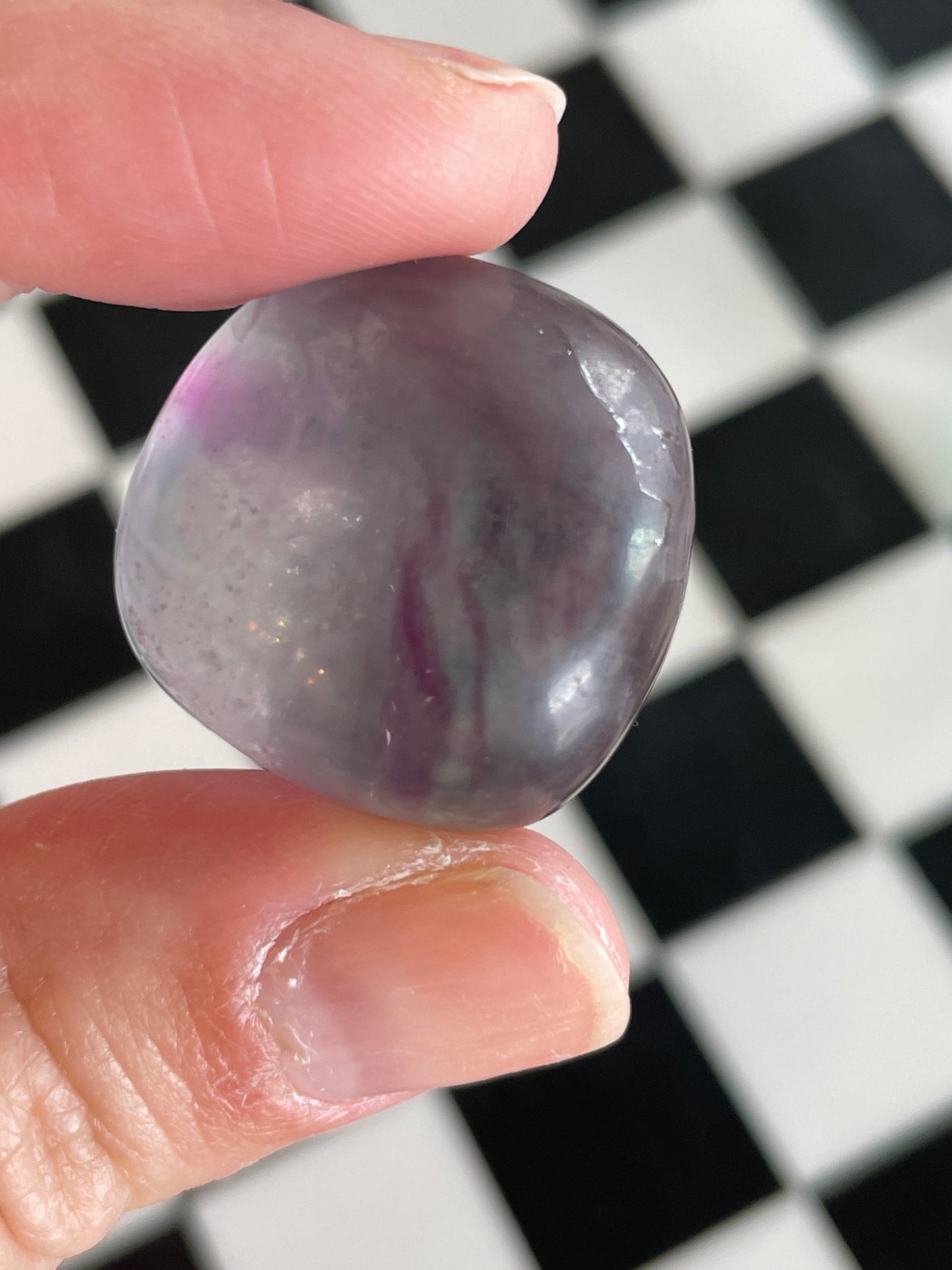 Fluorite Tumble Stone Fluorite Healing Stone Meditation Crystal Spiritual Gift Focus Crystal Natural Home Decor Mindfulness Altar Piece Fluorite Talisman