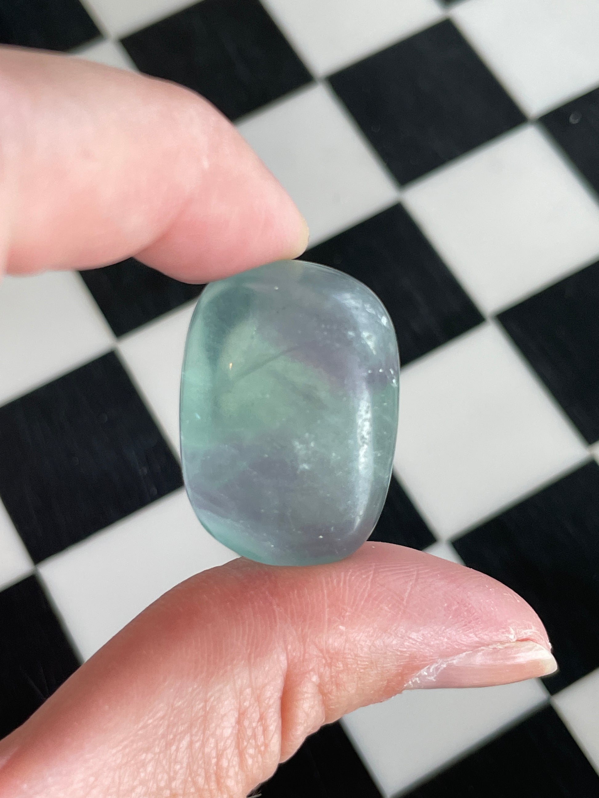 Fluorite Tumble Stone Fluorite Healing Stone Meditation Crystal Spiritual Gift Focus Crystal Natural Home Decor Mindfulness Altar Piece Fluorite Talisman