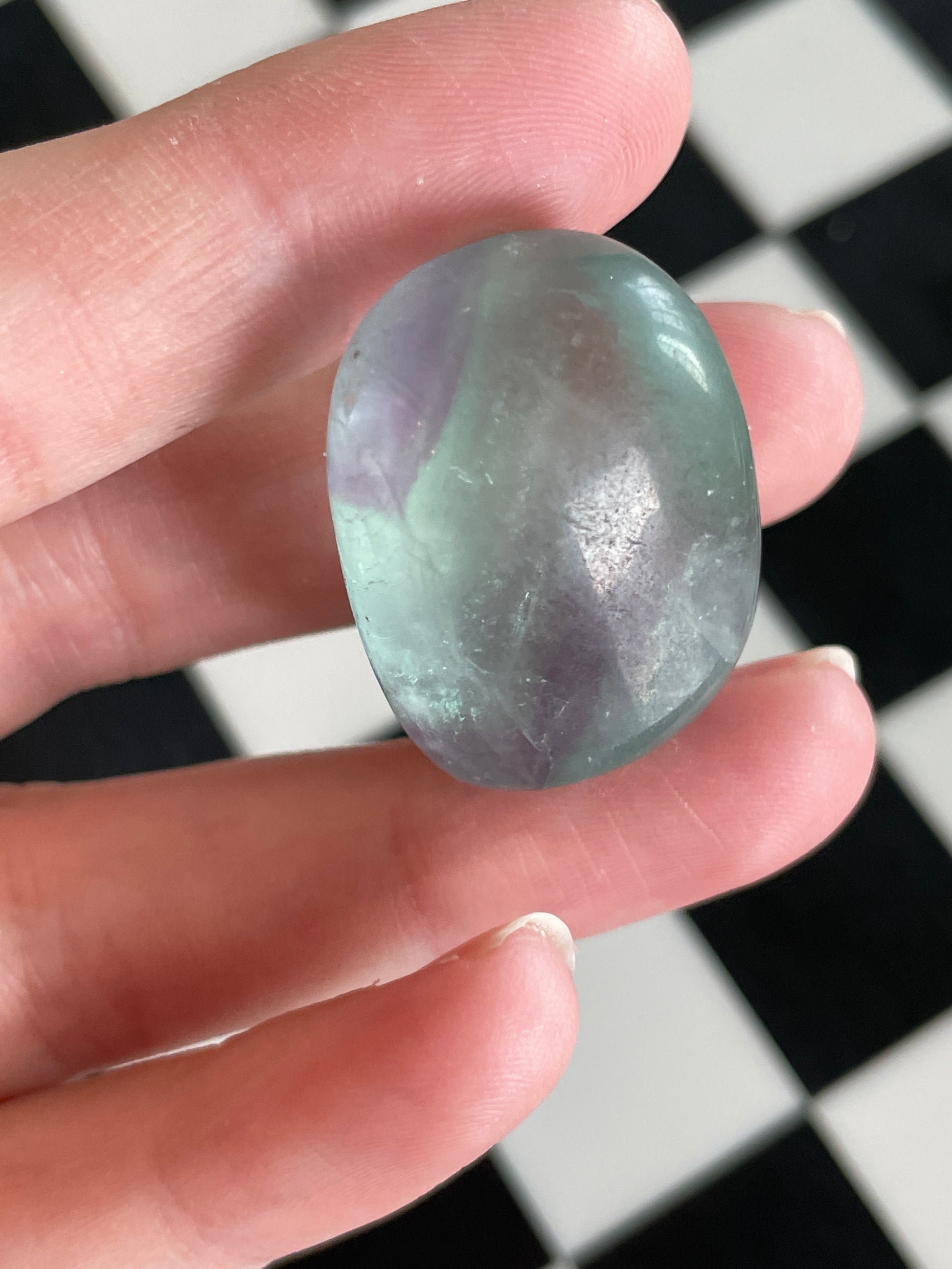 Fluorite Tumble Stone Fluorite Healing Stone Meditation Crystal Spiritual Gift Focus Crystal Natural Home Decor Mindfulness Altar Piece Fluorite Talisman