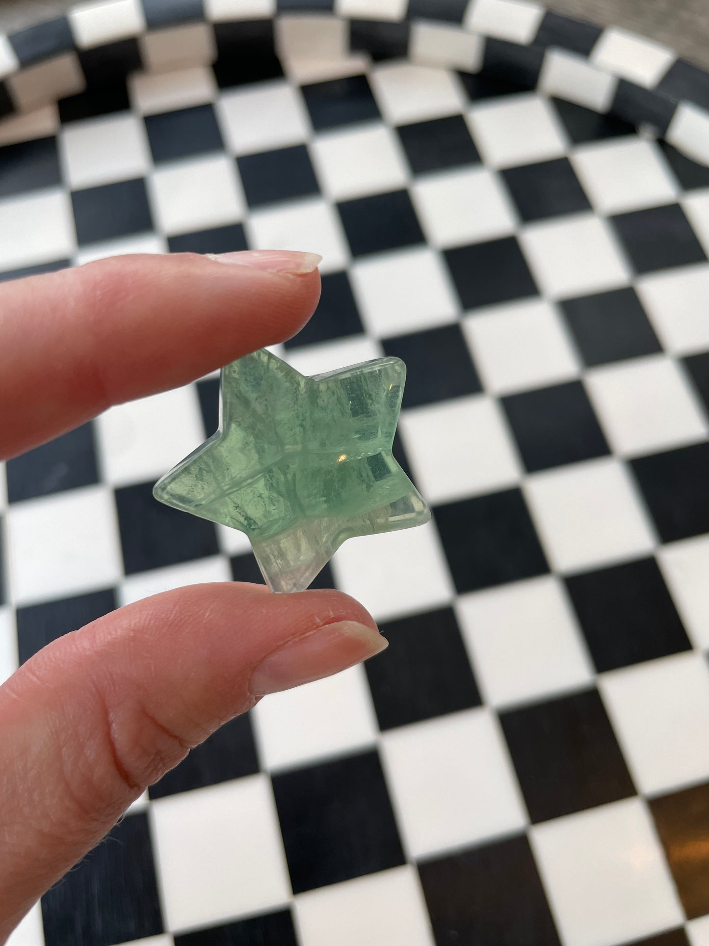 green fluorite crystal star carving hand carved crystal gift for friend spiritual gift rock minerals crystal point natural home decor altar piece healing crystal gift for witch