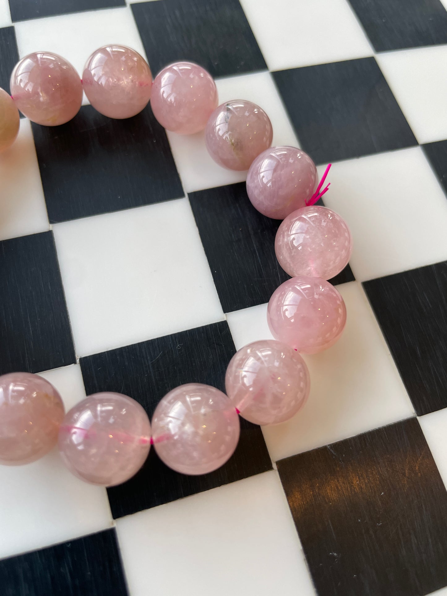 pink lavender rose quartz crystal bracelet hand carved crystal jewelry gift for friend spiritual gift rock minerals healing crystal gift for witch gift for girlfriend gift for wife