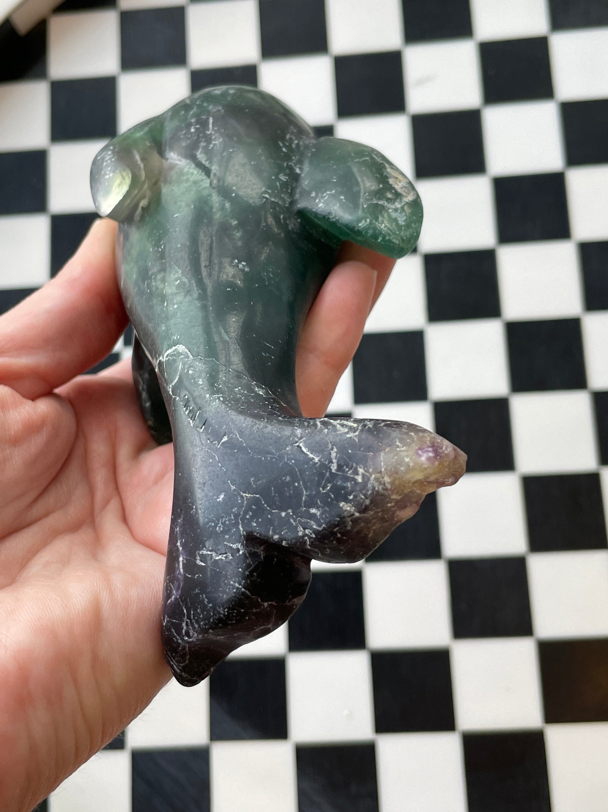 green fluorite crystal carving hand carved crystal gift for friend spiritual gift rock minerals crystal point natural home decor altar piece healing crystal gift for witch