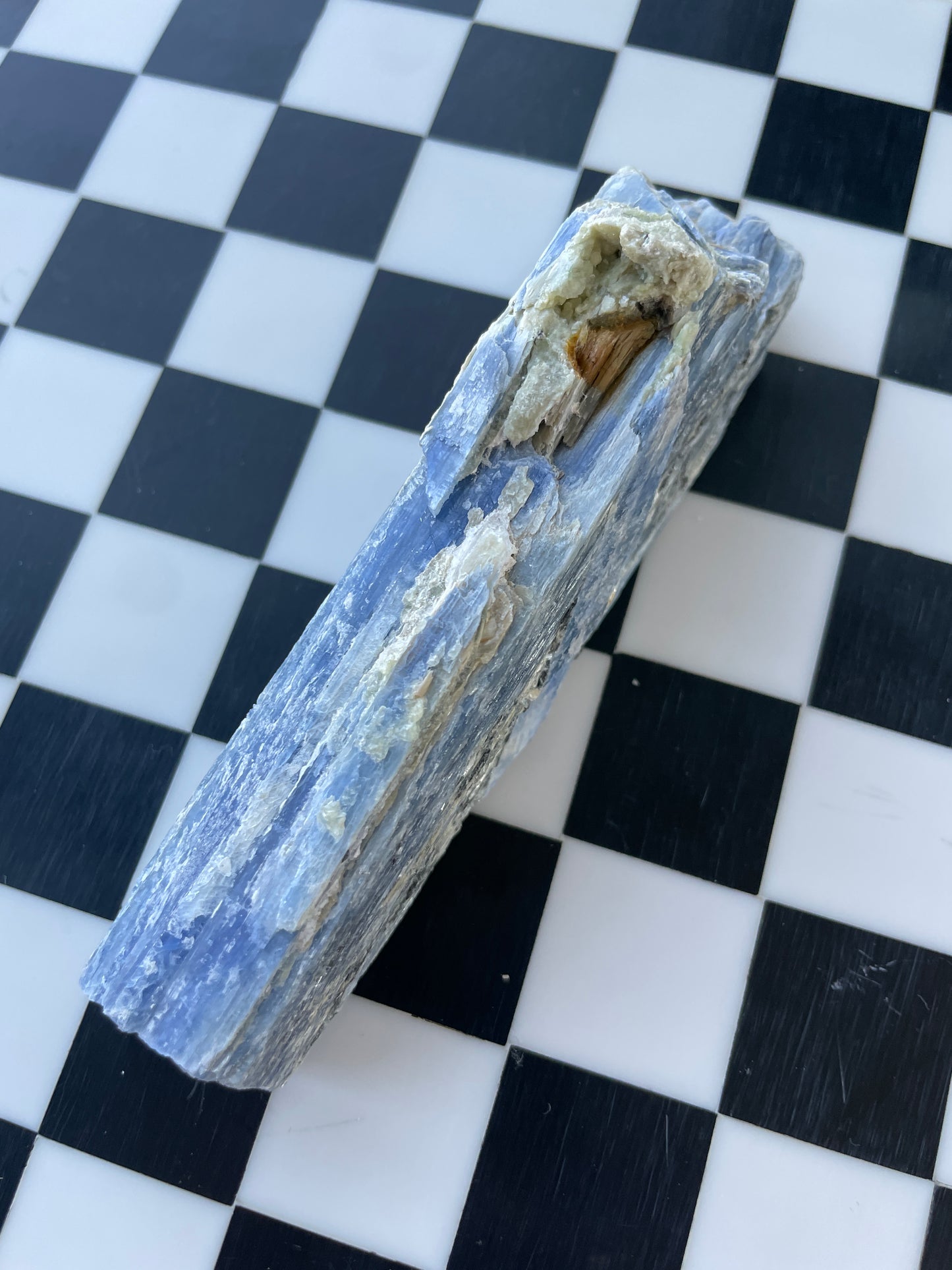 blue kyanite raw crystal specimen natural rock mineral healing stone magic crystal altar piece witchcraft gift for witch