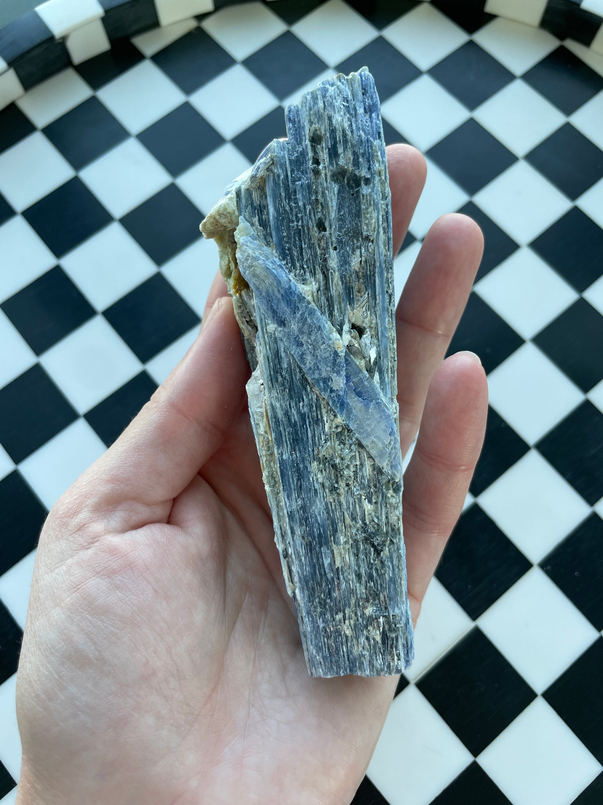 blue kyanite raw crystal specimen natural rock mineral healing stone magic crystal altar piece witchcraft gift for witch