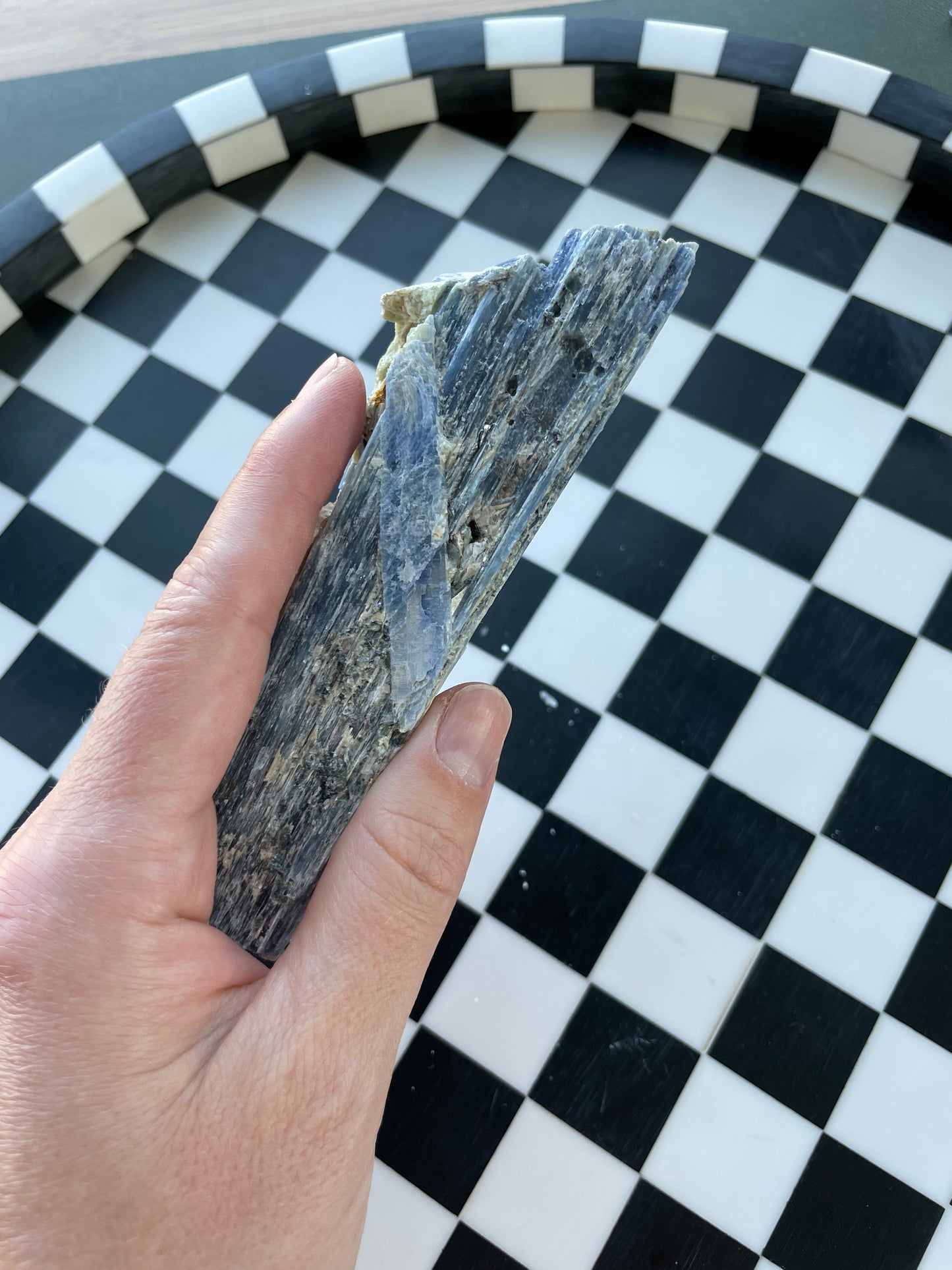 blue kyanite raw crystal specimen natural rock mineral healing stone magic crystal altar piece witchcraft gift for witch