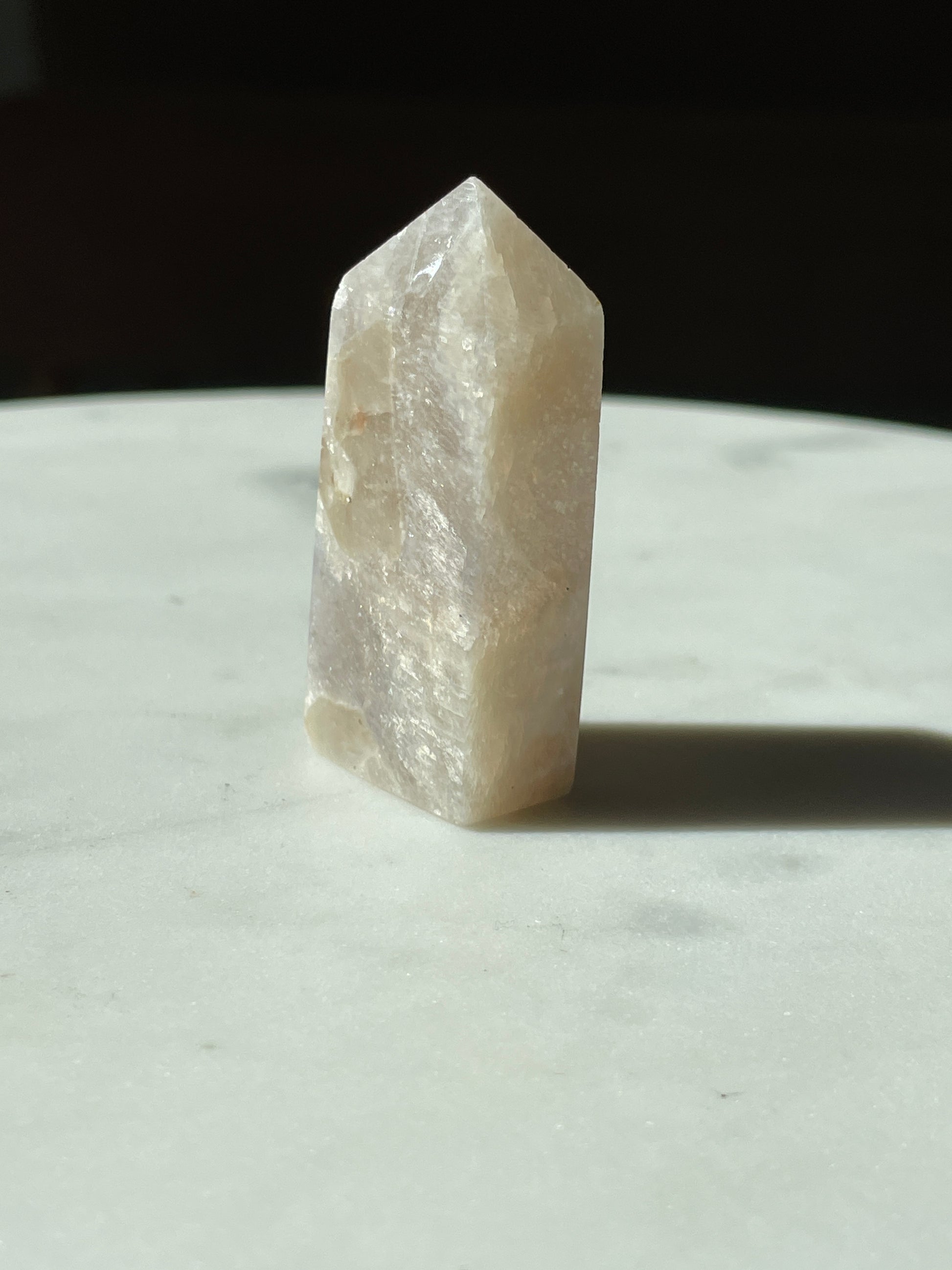 moonstone crystal tower stone carving altar piece natural home decor statement piece moon stone gift for witch moon magic healing crystal