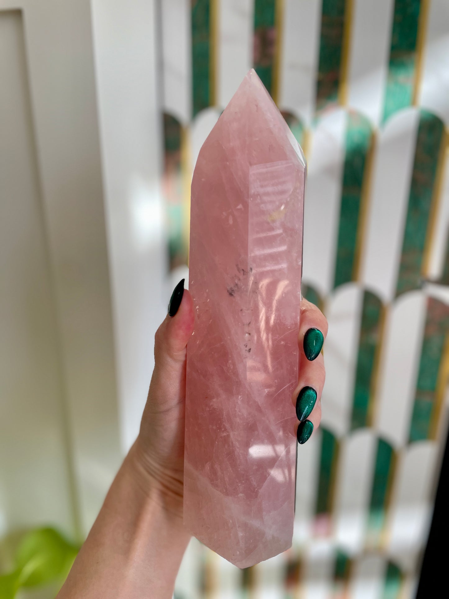 Healing Crystal Meditation Tool Reiki Supplies Metaphysical Tools Crystal Healing Energy Healing Manifestation Crystal Rose Quartz Tower