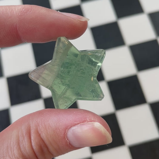 green fluorite crystal star carving hand carved crystal gift for friend spiritual gift rock minerals crystal point natural home decor altar piece healing crystal gift for witch