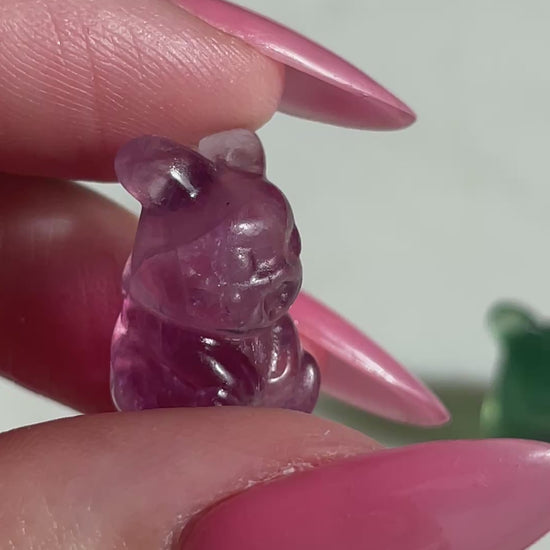 Pokémon figurine pikachu carving fluorite tiny crystal pikachu fluorite display collectible pokemon natural crystal rainbow fluorite multicolor Pokemon decor pikachu stocking stuffer pokemon gift