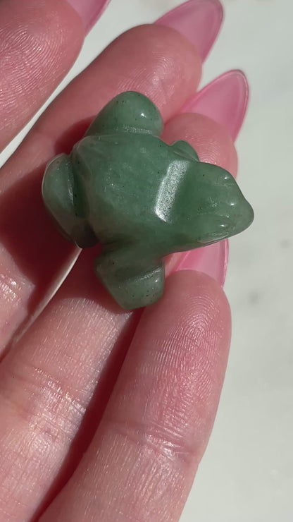 Crystal Frog Carving | 1 Inch