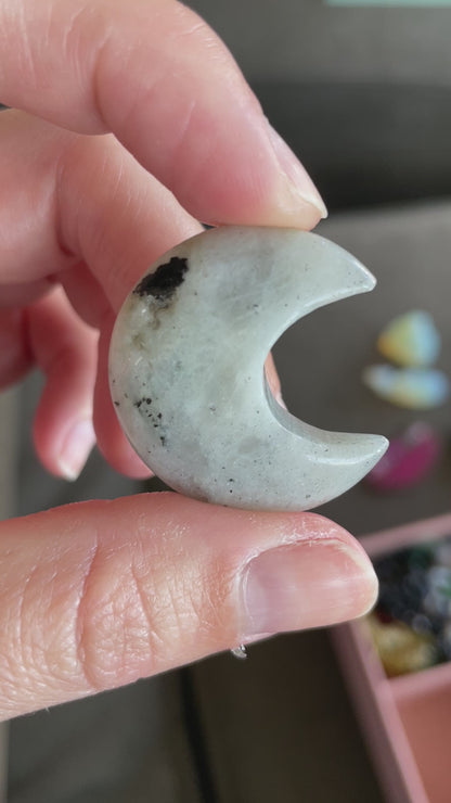 Crescent Moon | 1 Inch Crystal Carving