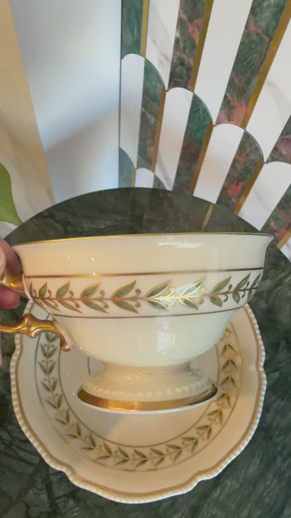 Vintage Rosenthal Ivory “Bristol” Teacup and Saucer | Made in Germany | 1930s