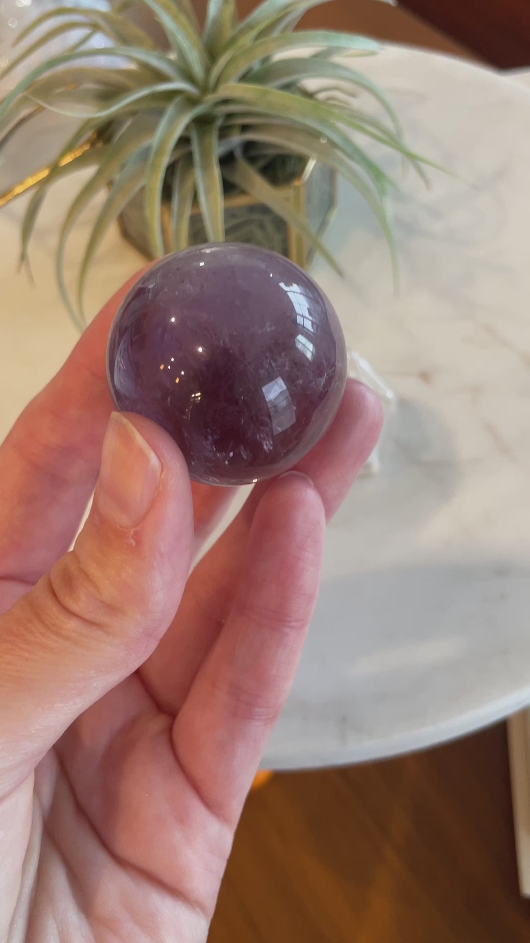 amethyst sphere high quality crystal gift natural home decor purple statement piece